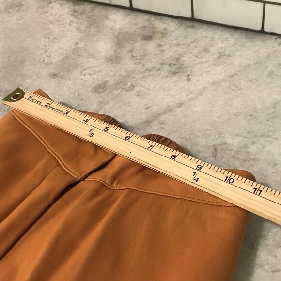 Karen Stilon Pants Womens 5/6 Tan Leather 90s Vintage Western Cowgirl Rodeo - Picture 8 of 12